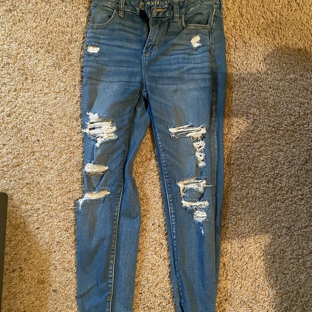 American eagle ripped jeans